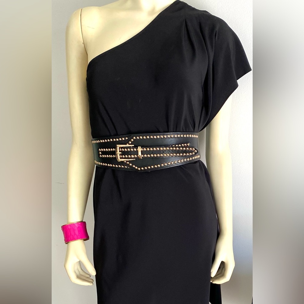 Black One Shoulder Dress (size small)